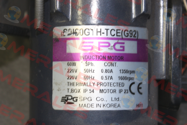 S9I60GTH-TCE(G92) Spg Motor