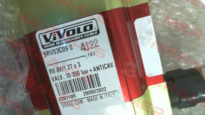 p/n: 9RV03C09, Type: RV-0V/1,27x3 EAV 70-350 bar Vivoil Oleodinamica Vivolo