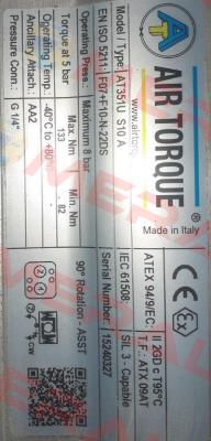 SC00220-6UF07F1022AZ / 1HE31A6-GS22E Air Torque