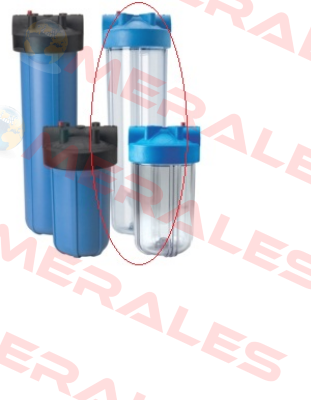 #10 BC (Lexan) Blue/Clear w/PR  Pentek (Pentair)