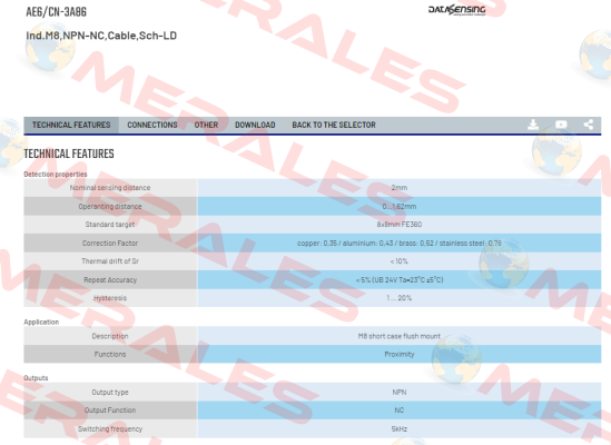 AE6/CN-3A86 Micro Detectors / Diell (now Datasensing)