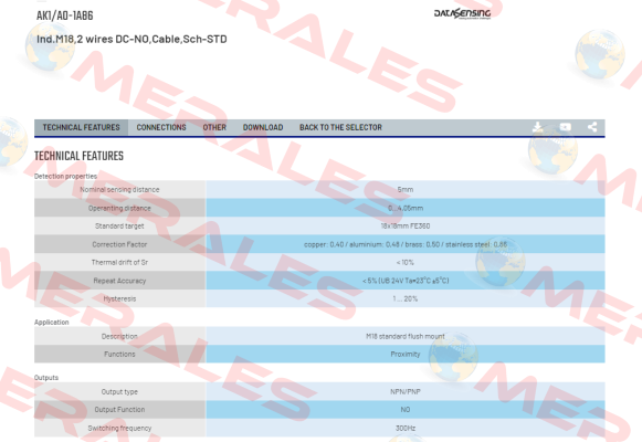 AK1/A0-1A86 Micro Detectors / Diell (now Datasensing)