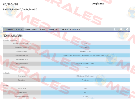AK1/AP-3AFGNL Micro Detectors / Diell (now Datasensing)