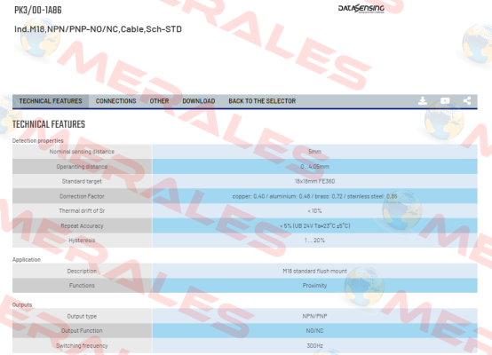 PK3/00-1A86 Micro Detectors / Diell (now Datasensing)