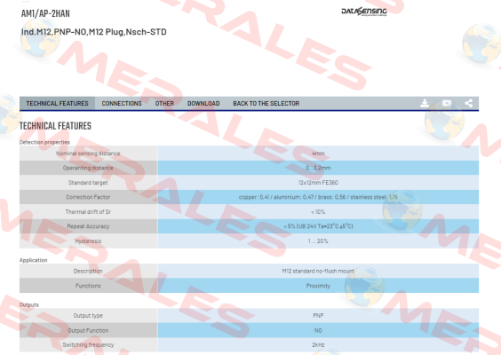 AM1/AP-2HAN Micro Detectors / Diell (now Datasensing)