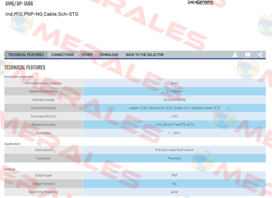 AM6/AP-1A86 Micro Detectors / Diell (now Datasensing)