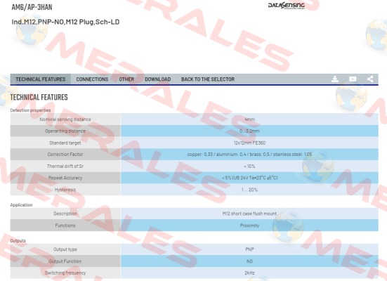 AM6/AP-3HAN Micro Detectors / Diell (now Datasensing)