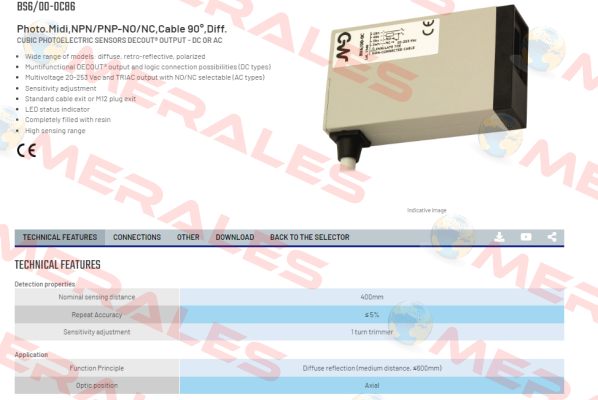 BS6/00-0C86 Micro Detectors / Diell (now Datasensing)
