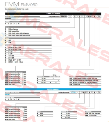 FMM-050-3-B-A-C-A10-N-P01 MP Filtri