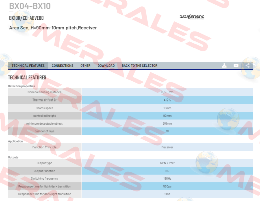 BX10R/CD-ABVE80 Micro Detectors / Diell (now Datasensing)