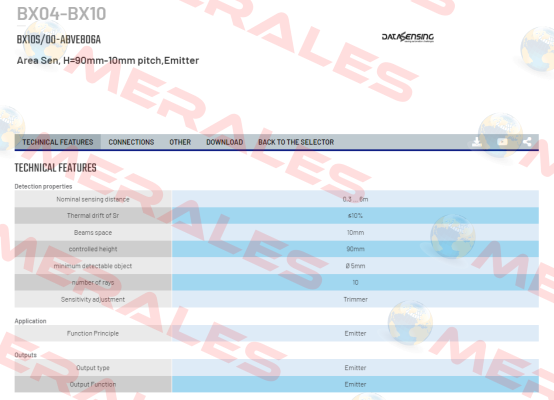 BX10S/00-ABVE806A Micro Detectors / Diell (now Datasensing)