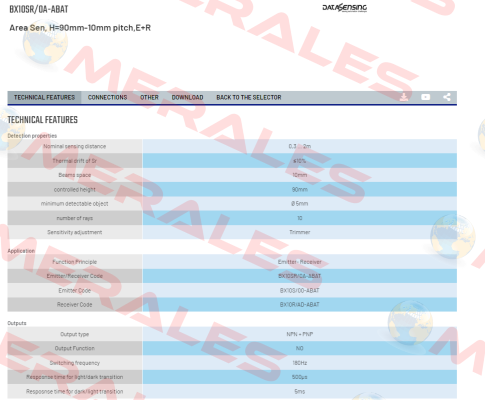 BX10SR/0A-ABAT Micro Detectors / Diell (now Datasensing)