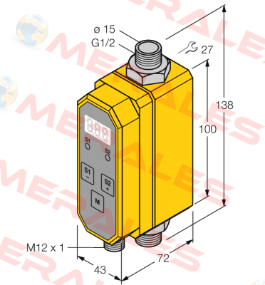 p/n: 6870137, Type: FTCI-G1/2D15A4P-2UP8X-H1141/D228 Turck