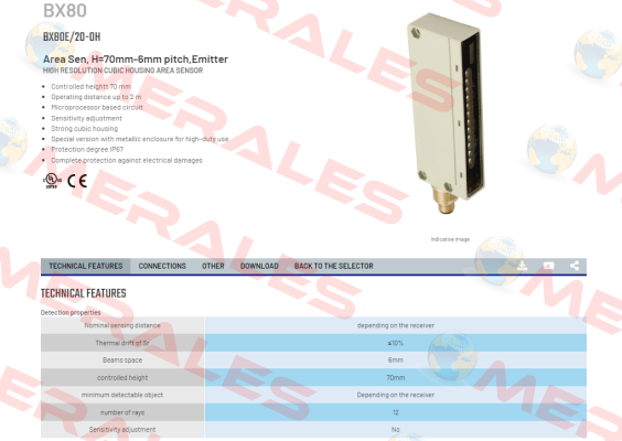 BX80E/20-0H Micro Detectors / Diell (now Datasensing)