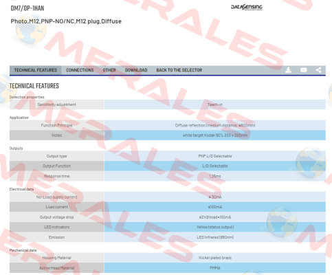 DM7/0P-1HAN Micro Detectors / Diell (now Datasensing)