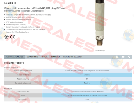 FAL4/BN-0E Micro Detectors / Diell (now Datasensing)