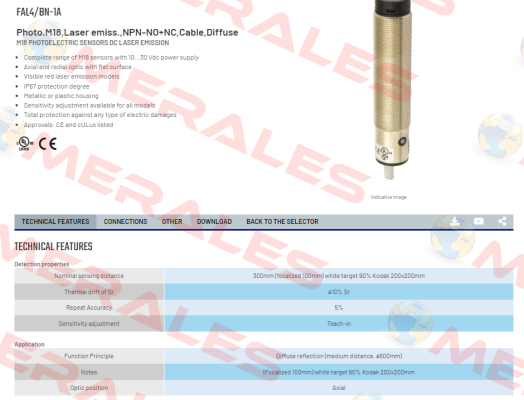 FAL4/BN-1A Micro Detectors / Diell (now Datasensing)
