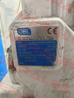 XLB25.50MMA40M3652 Obl