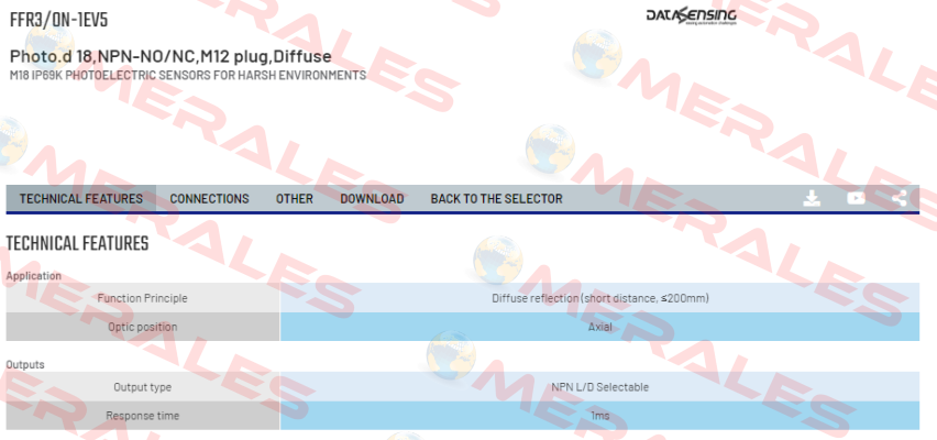 FFR3/0N-1EV5 Micro Detectors / Diell (now Datasensing)