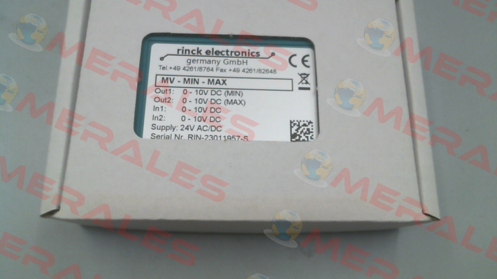 MV-MIN-MAX.10V Rinck Electronic