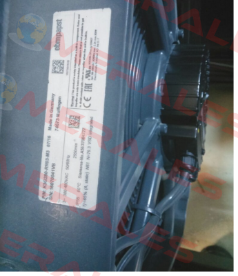 P/N: K3G280-RR03-M3 07/16 S/N: 16070041VB  EBM Papst