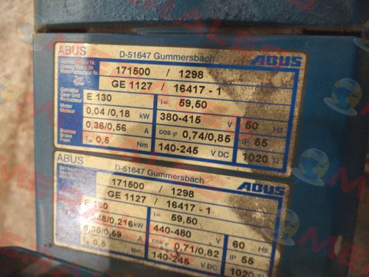 Obsolete  GE1101/GE1127 replaced by E130  Abus