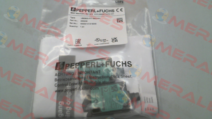 p/n: 233249, Type: UBE800-F77-SE3-V31 Pepperl-Fuchs
