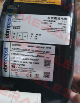 K3G200-AG16-I3 OEM for Siemens EBM Papst