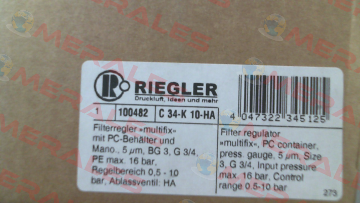 100482 / C 34-K 10-HA Riegler
