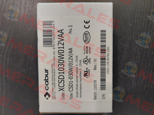 1AXCSD1-030W/012V/AA Cabur