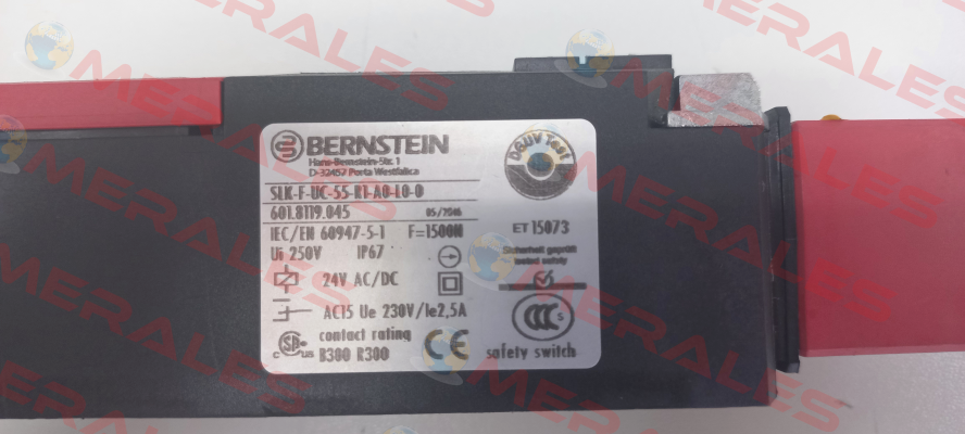 P/N: 6018119045 Type: SLK-F-UC-55-R1-A0-L0-0 Bernstein