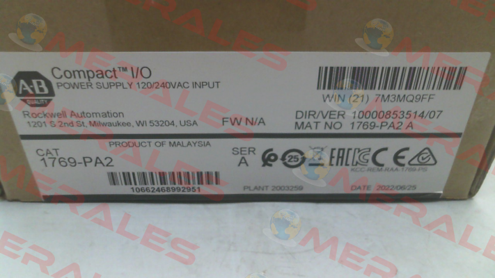 1769-PA2 Allen Bradley (Rockwell)