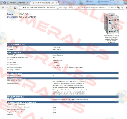 100-C16KD10  Allen Bradley (Rockwell)