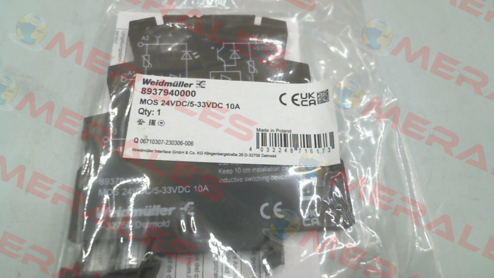 8937940000 / MOS 24VDC/5-33VDC 10A Weidmüller