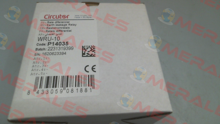 P14035, WRU 10 Circutor