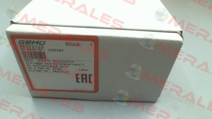 P/N: 88322110 Type: 0324 2M1474 41C1010210 Gemü