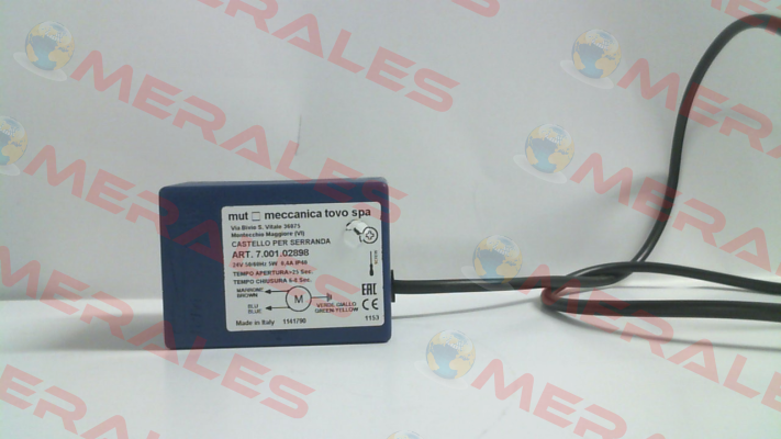 6.001.02214 = 7.001.02898 Mut Meccanica Tovo SpA