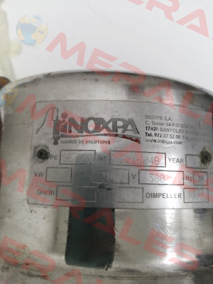 SE 20C 111604B Inoxpa