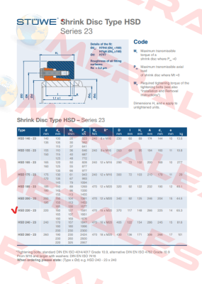 HSD-220-23x220 Stüwe