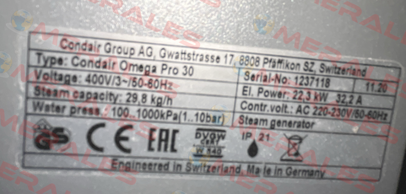 OMEGA PRO 30 Condair