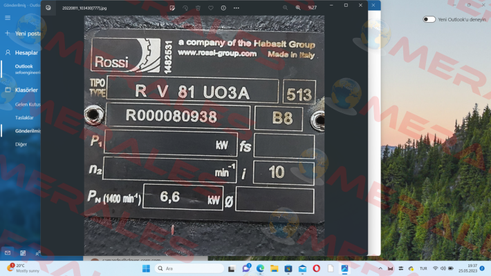 R V 81 UO3A / 10 Rossi