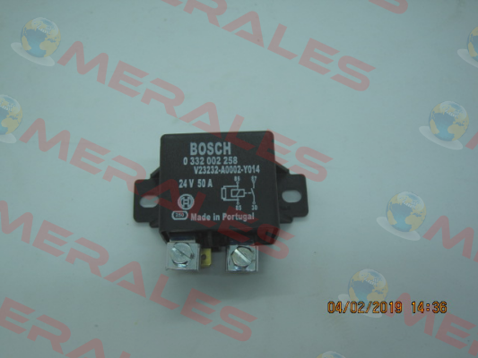 0 332 002 258 Bosch