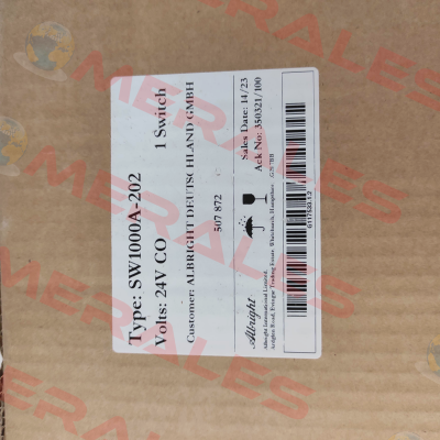 507872 / Type: SW 1000 A-202 24V CO Albright