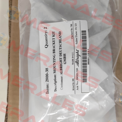504510 / Type: 2800-38 Albright