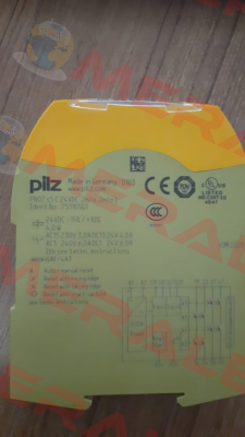 P/N: 751105 Type: PNOZ s5 C 24VDC 2 n/o 2 n/o t Pilz