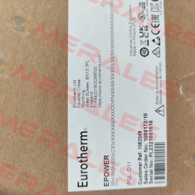 EPOWER/3PH-160A/600V/230V/XXX/XXX/XXX/OO/PN/ XX/XX/XX/XXX/XX/XX/XXX/XXX/XXX/XX/////////////////// Eurotherm