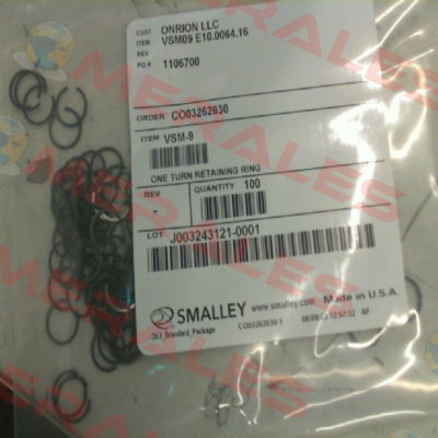 VSM09 E10.0064.16 / VSM-9 SMALLEY