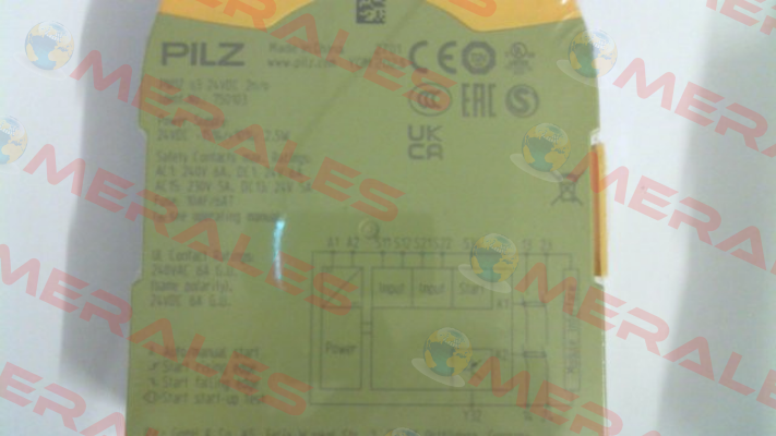 p/n: 750103, Type: PNOZ s3 24VDC 2 n/o Pilz