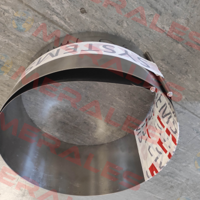 Cover outside stainless steel x 4200 / 164 with 42 band holders Ekd Gelenkrohr