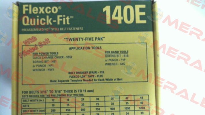 20000 / 140E (pack x25) Flexco